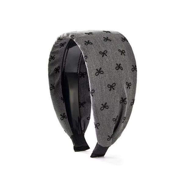 Sweet Printed BowFashion Hairband with Wide Design - Image 3