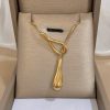 Unique Design Irregular Waterdrop Pendant Stainless Steel Necklaces