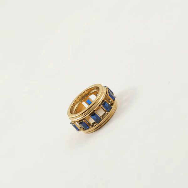 Zircon Hollow Fashion Stainless Steel Ring - Image 3