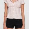 Casual Short Sleeve Plaid Button Down Shirt - Image 9