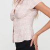 Casual Short Sleeve Plaid Button Down Shirt - Image 8