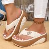 Comfortable Shallow Fashion Flip Flops Lightweight Slides Sandals