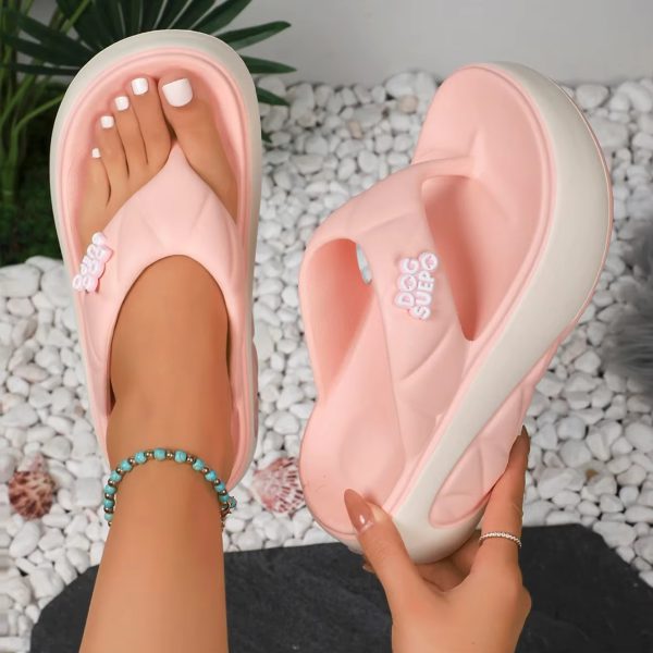 Comfortable Shallow Fashion Flip Flops Lightweight Slides Sandals - Image 2