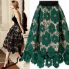 Elegant A-Line Hollow Out  Elastic Waist Boho Lace Skirt - Image 5
