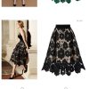 Elegant A-Line Hollow Out  Elastic Waist Boho Lace Skirt - Image 2
