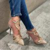 Elegant Buckle Fashion Patent Leather Stiletto High Heel Sandals
