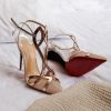 Elegant Buckle Fashion Patent Leather Stiletto High Heel Sandals - Image 10