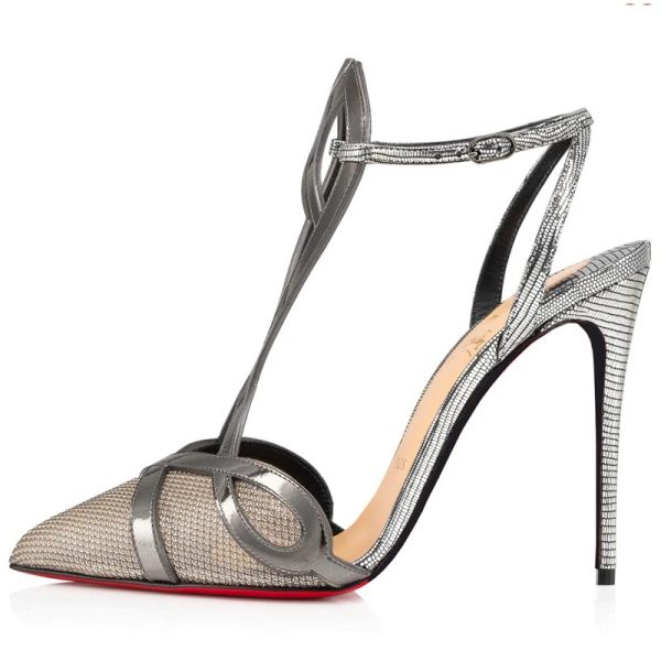 Elegant Buckle Fashion Patent Leather Stiletto High Heel Sandals - Image 9