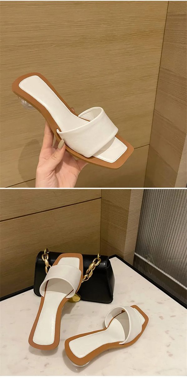 Elegant Crystal Round Ball Peep Toe Heels Sandal - Image 6