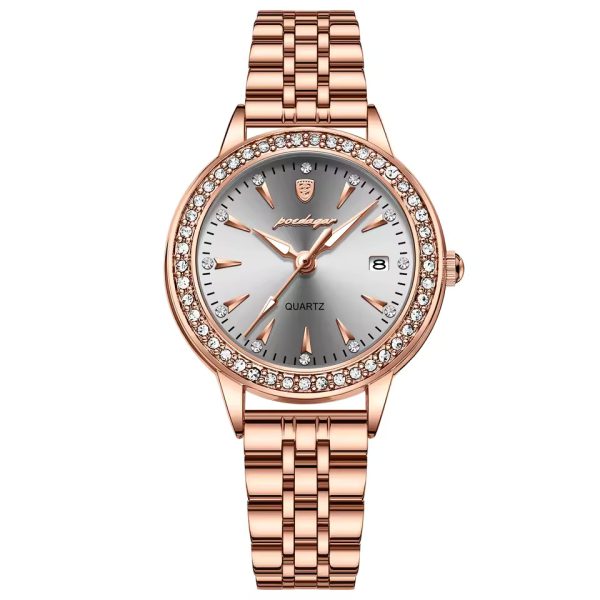 Elegant Diamonds Quartz Casual Waterproof Watch - Image 4