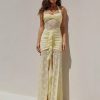 Elegant Halter Neck Lace Fashion High-Slit Maxi Dress - Image 9