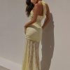 Elegant Halter Neck Lace Fashion High-Slit Maxi Dress - Image 10
