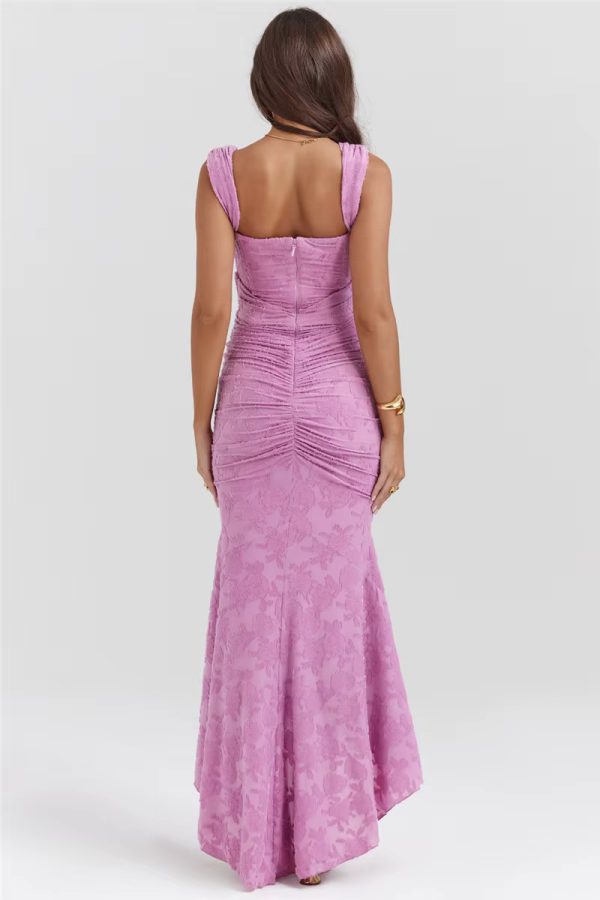 Elegant Off-shoulder Backless Sleeveless Fashion Strapless Ruched Bodycon Dress - Image 12
