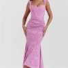 Elegant Off-shoulder Backless Sleeveless Fashion Strapless Ruched Bodycon Dress - Image 6