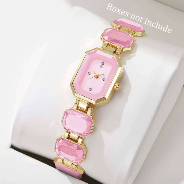 Elegant Rectangle Dial  Fashion Quartz Wrist Watches （Without Box） - Image 2
