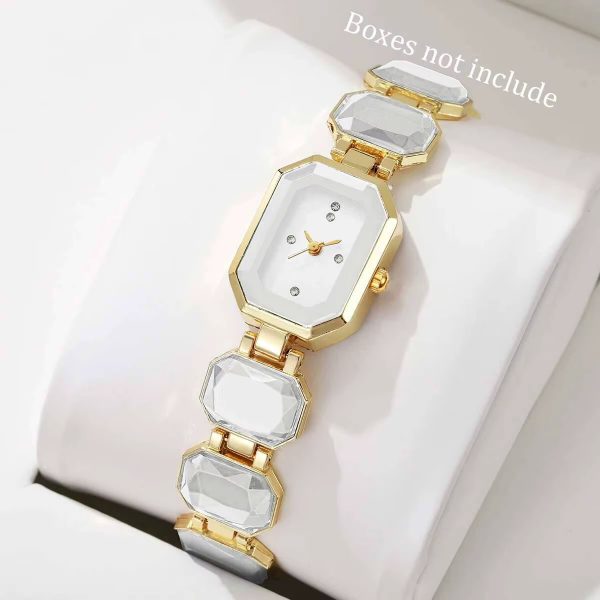 Elegant Rectangle Dial  Fashion Quartz Wrist Watches （Without Box） - Image 9