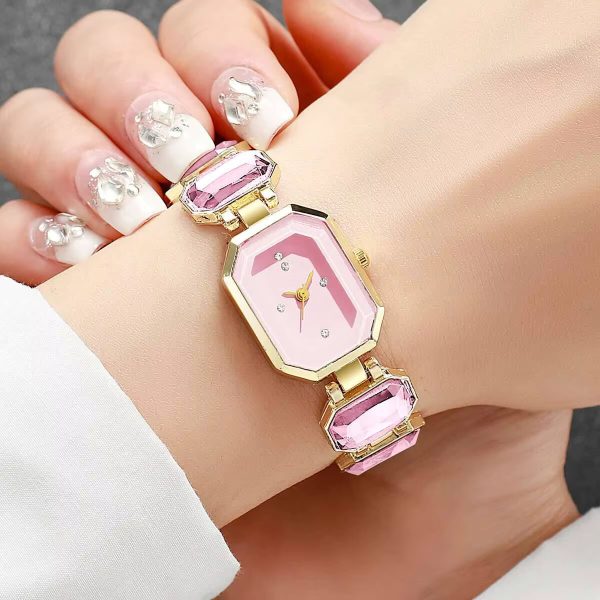 Elegant Rectangle Dial  Fashion Quartz Wrist Watches （Without Box） - Image 5