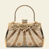 Elegant Rhinestones Beading Fashion Pearl Diamonds Glitter Clutch Bags