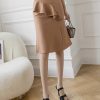 Elegant Ruffles Oversized High Wiast Pencil Korean Bodycon Midi Skirt - Image 10