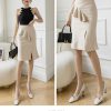 Elegant Ruffles Oversized High Wiast Pencil Korean Bodycon Midi Skirt - Image 8