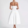 Elegant V-Neck Princess Waistline Long Slip Dress - Image 3