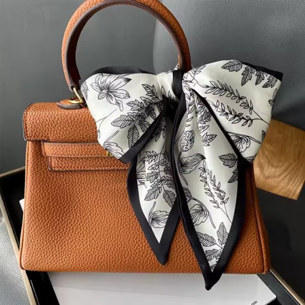 Fashion Print Hair Ribbon Scarf for Women Neck Tie and Bag Accessory - Image 2