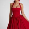 Halter Neck Fashion A-line Party Dress