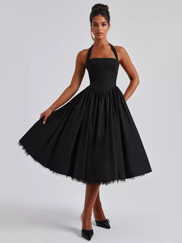 Halter Neck Fashion A-line Party Dress - Image 13