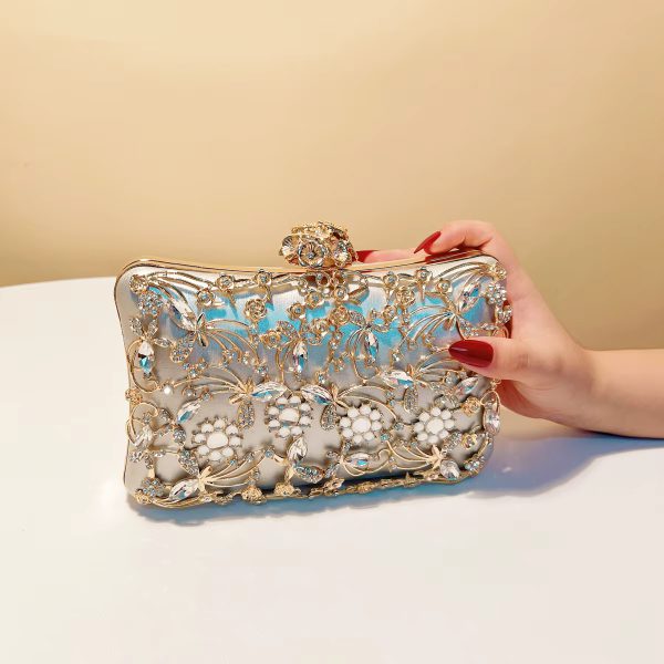 Hollow Out Style Elegant PU Leather Mini Clutch Bags - Image 2
