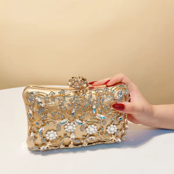 Hollow Out Style Elegant PU Leather Mini Clutch Bags - Image 9