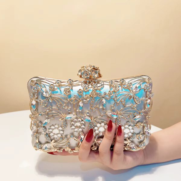 Hollow Out Style Elegant PU Leather Mini Clutch Bags - Image 10