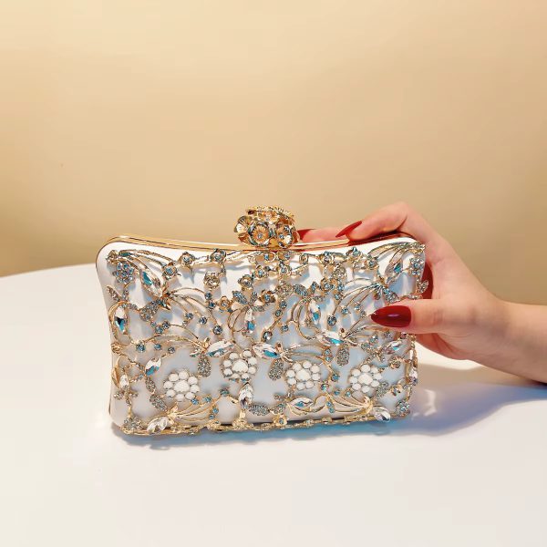 Hollow Out Style Elegant PU Leather Mini Clutch Bags - Image 5