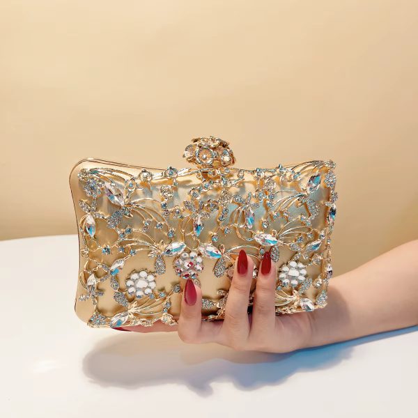 Hollow Out Style Elegant PU Leather Mini Clutch Bags - Image 6