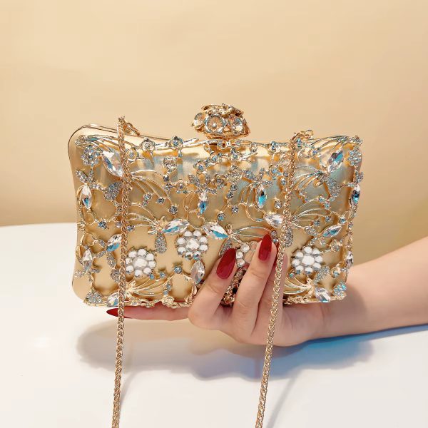 Hollow Out Style Elegant PU Leather Mini Clutch Bags - Image 7