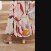 Hollow Stripe Fashion Woven Muller Round Ball Heel Slip-on Pointed Toe Middle Heels Slippers - Image 4