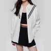 Knitted Patchwork Fashion  Casual Striped Single-Breasted Shirts - Image 4