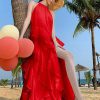 Layered Fashion High Slit Sleeveless Maxi Dress - Image 2