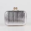 Luxury Gold Pleated Sequins Metal Color Bling Clutch - Image 8