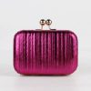Luxury Gold Pleated Sequins Metal Color Bling Clutch - Image 6