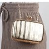 Luxury Gold Pleated Sequins Metal Color Bling Clutch - Image 7