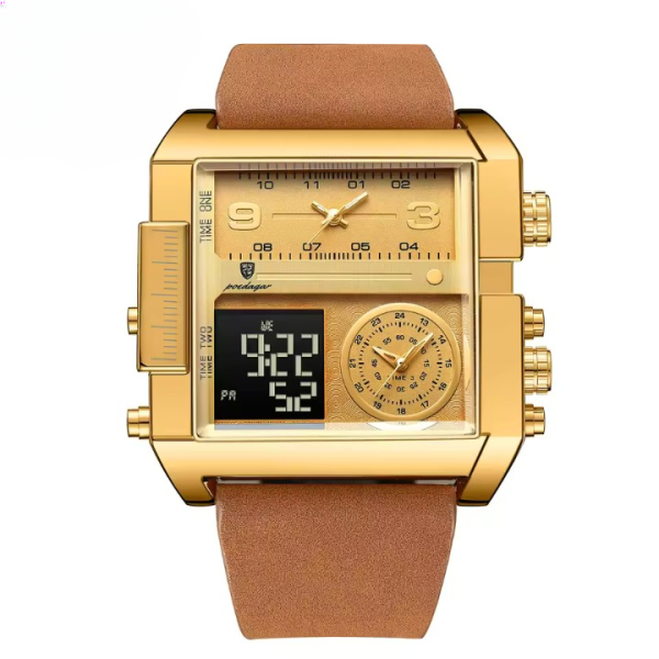 Luxury Luxury Digital Multifunction Quartz Reloj Men's Watches