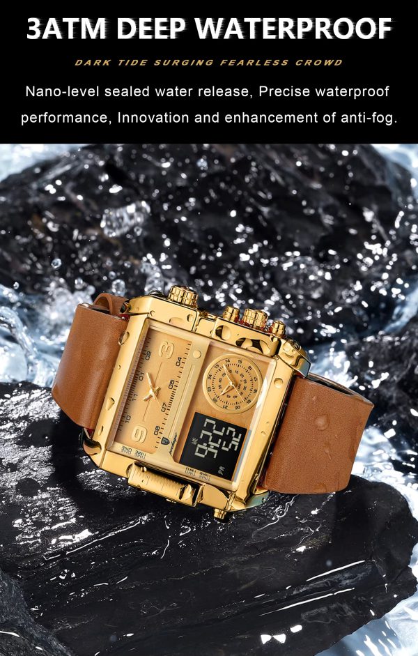 Luxury Luxury Digital Multifunction Quartz Reloj Men's Watches - Image 12