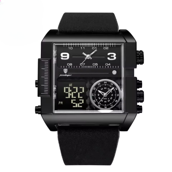 Luxury Luxury Digital Multifunction Quartz Reloj Men's Watches - Image 3