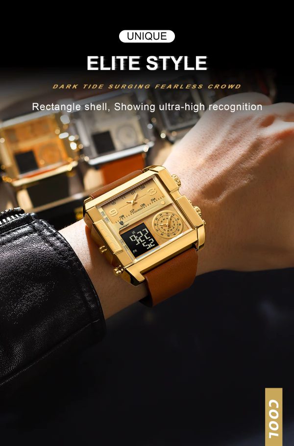 Luxury Luxury Digital Multifunction Quartz Reloj Men's Watches - Image 6