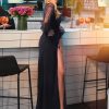 Mermaid Ankle-Length Fashion V-Neck Prom Cocktail Dress - Image 3
