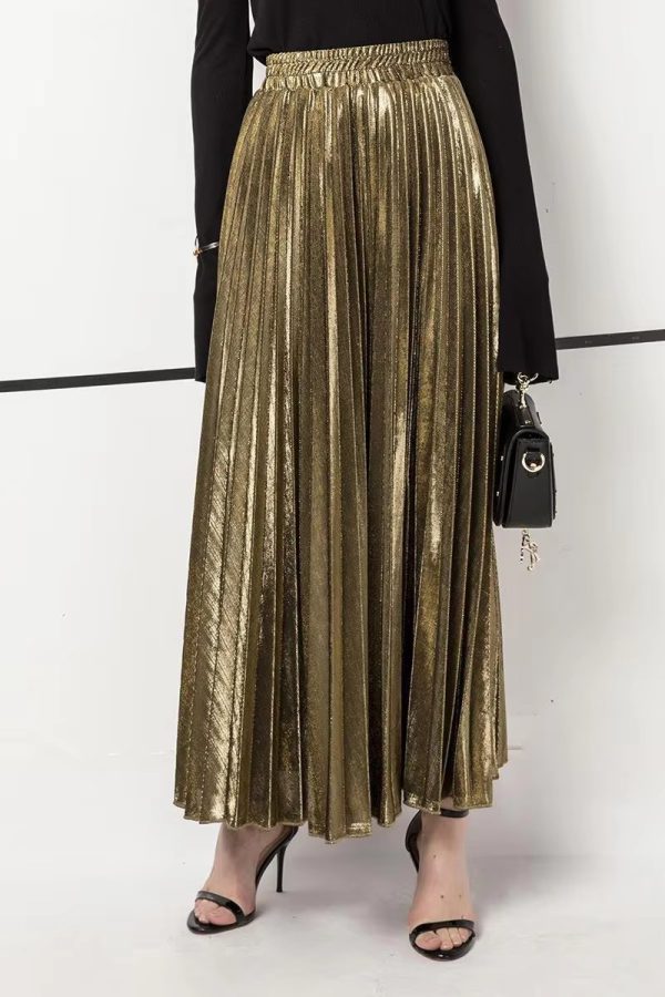 Pleated Fashion High Waist Harajuku Large Swing Long Skirts - Image 6