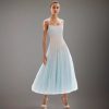 Sequined Lace Fashion Mesh Strapless Slim Fit High Waist Dress