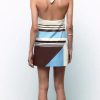Striped Fashion Sleeveless Backless poplin Short Dress - Image 2