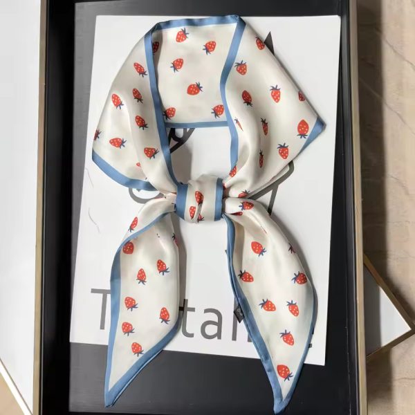 Stylish Skinny Silk Ribbon Scarf for Hair Neck and Bag Decoration