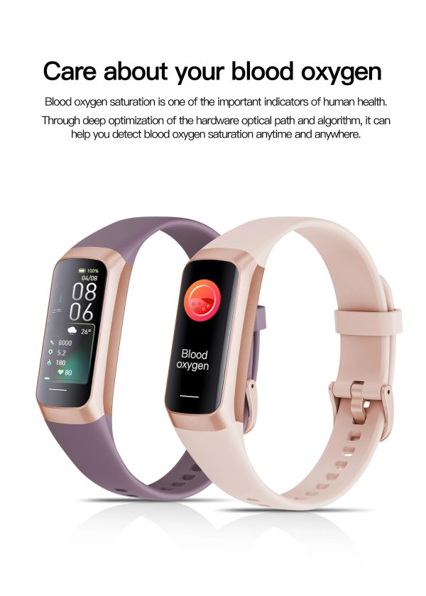 Casual Heart Rate Blood Waterproof Connected Smart Bracelet Sport Fitness Tracker Watch - Image 6